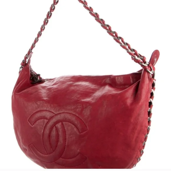 Auth Chanel Modern Chain CC Hobo - Picture 3 of 10